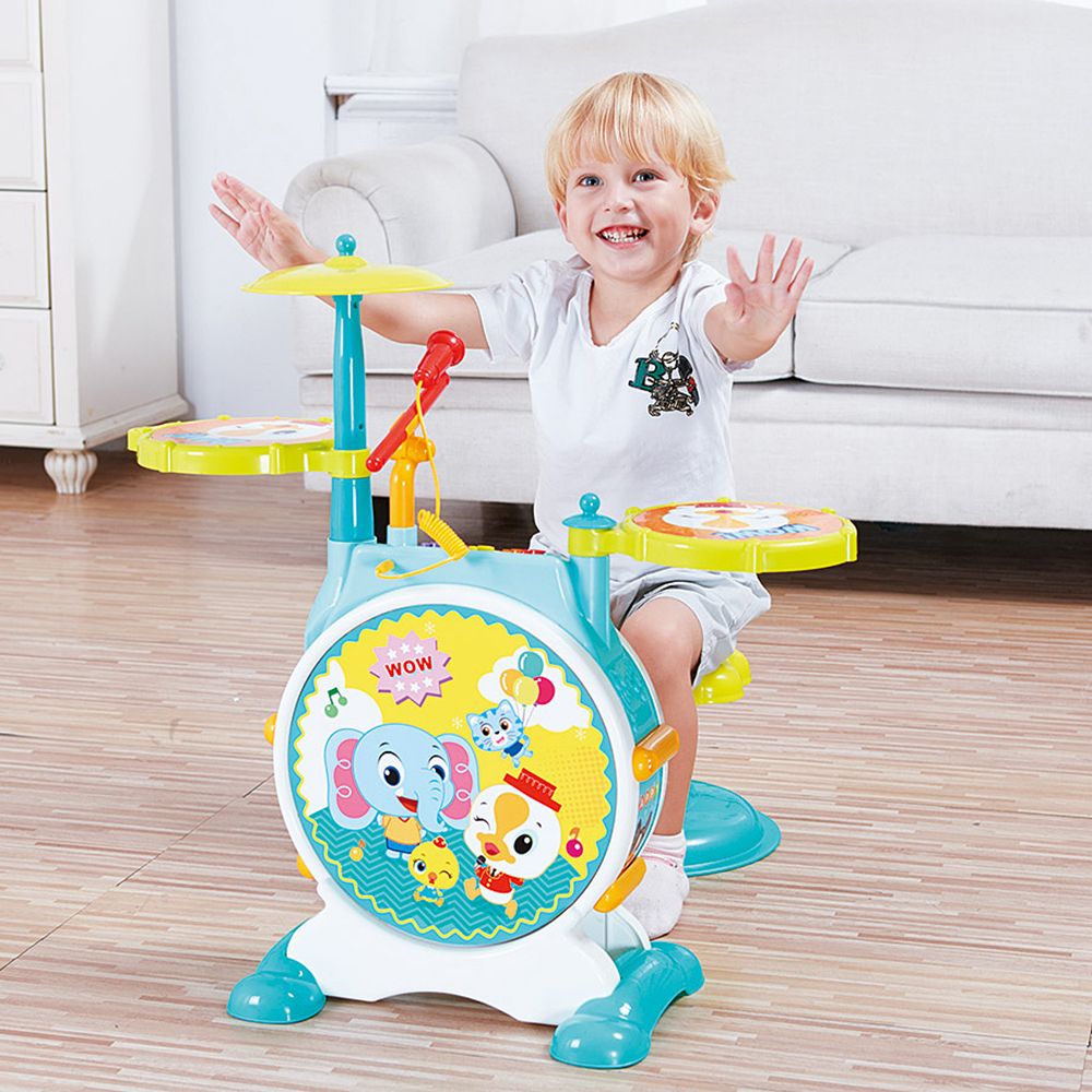 Барабани на стойка, със столче