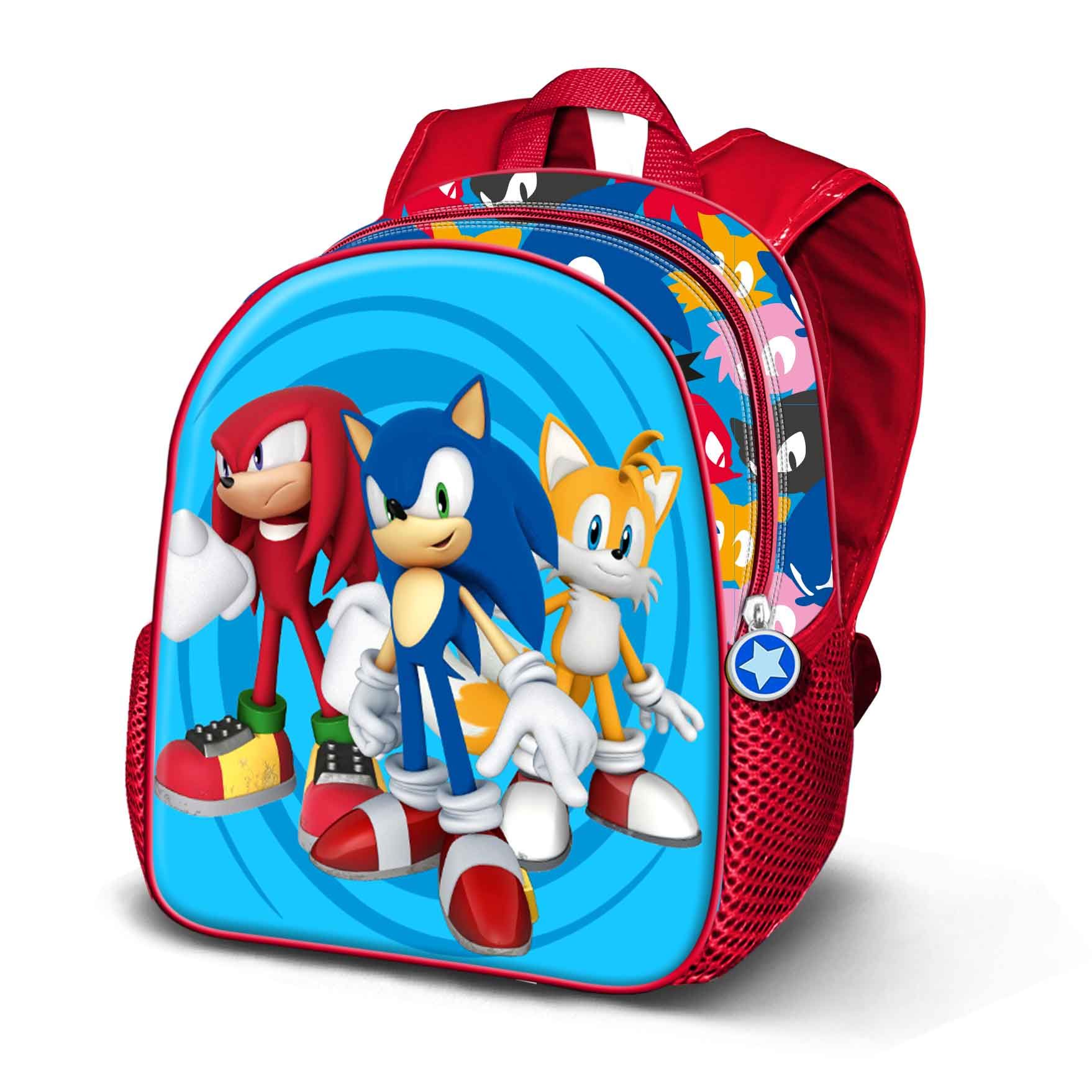 Small 3D Backpack, 3D детска раница Соник, Приятели, Karactermania
