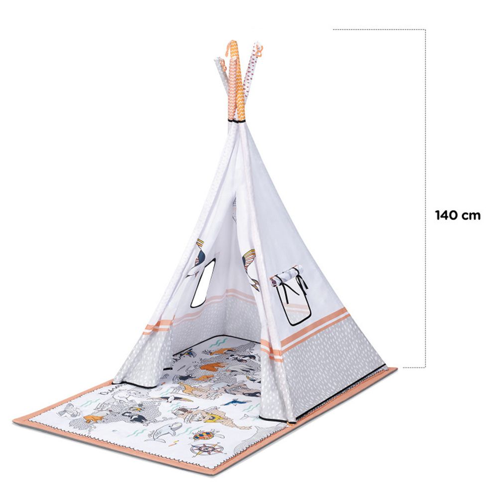 Образователна гимнастика и палатка за игра TIPPY, 3 в 1