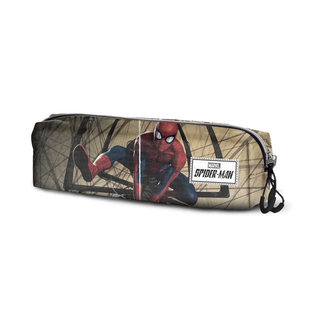 Fan Square Pencil Case, Квадратен ученически несесер, Спайдърмен, Уеб-слингър, Karactermania