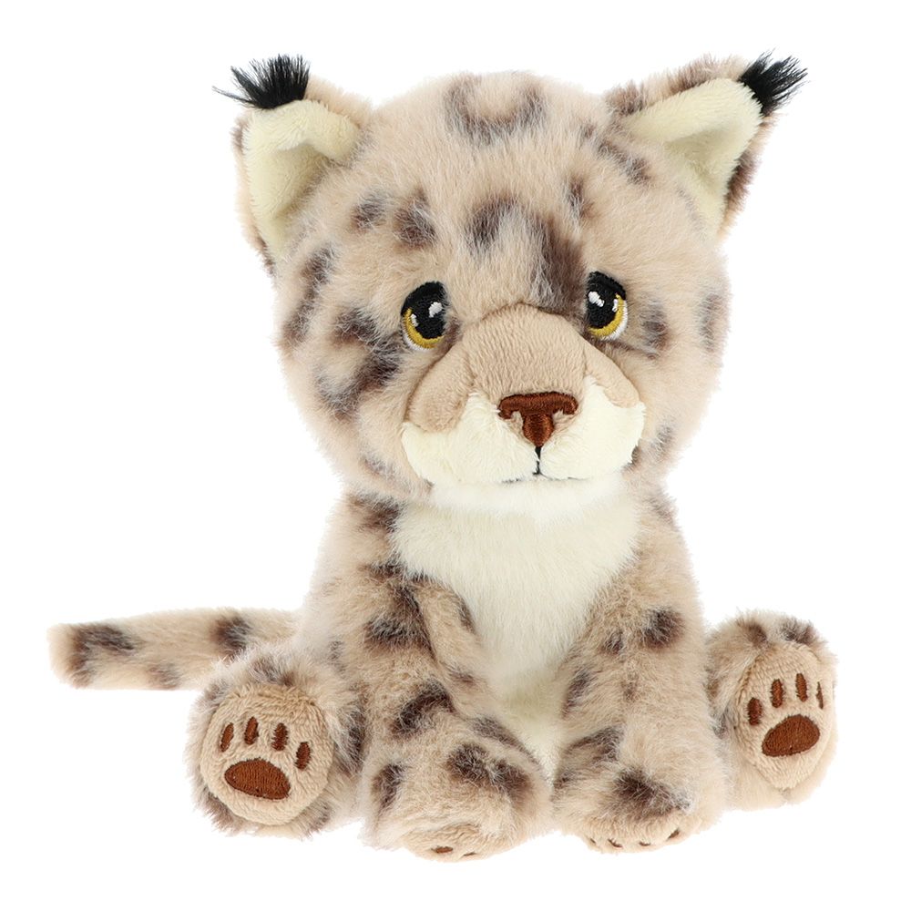 Keeleco, Екологична плюшена играчка, Седяща дива котка, 14 см, Keel Toys