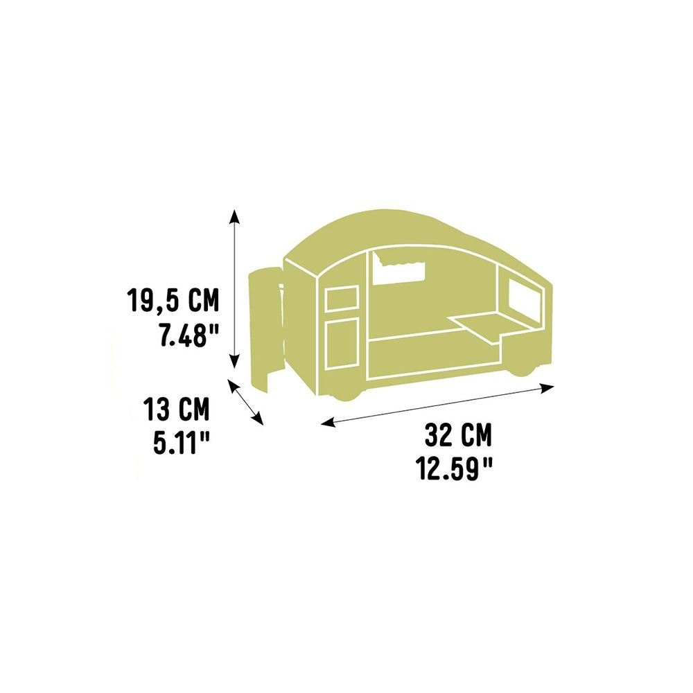 Дървена каравана за кукли