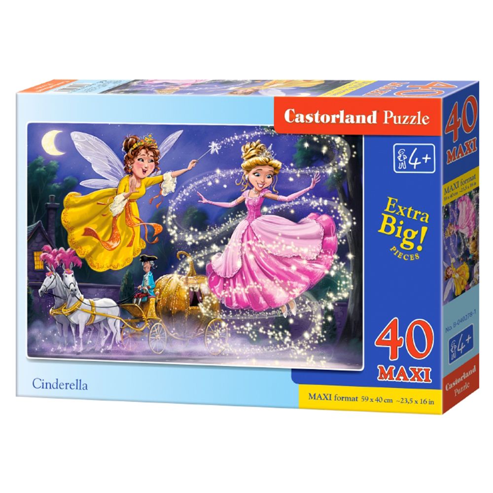 MAXI, Пепеляшка, пъзел с 40 части, Castorland
