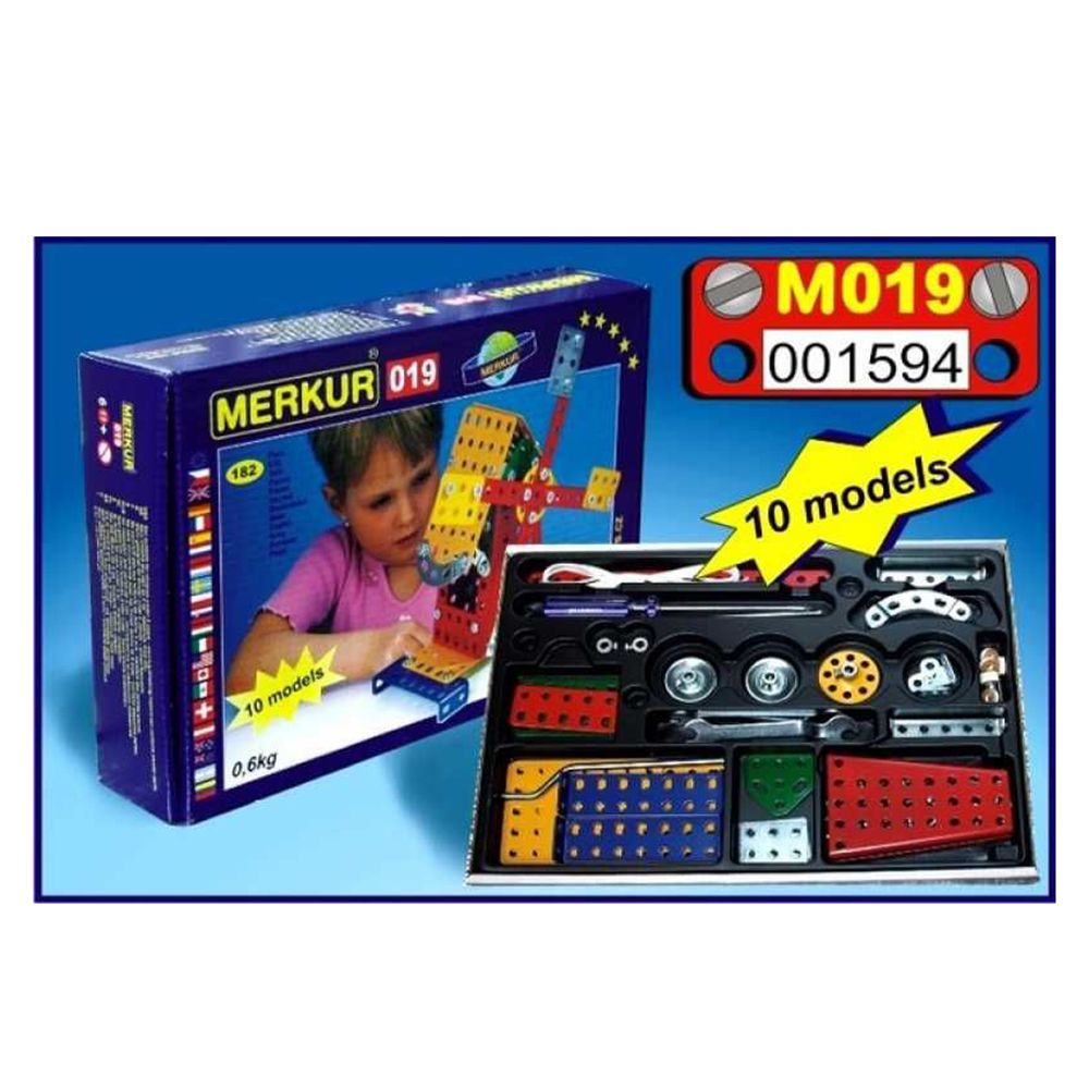 Метален конструктор, Вятърна мелница, 10 в 1, 181 части