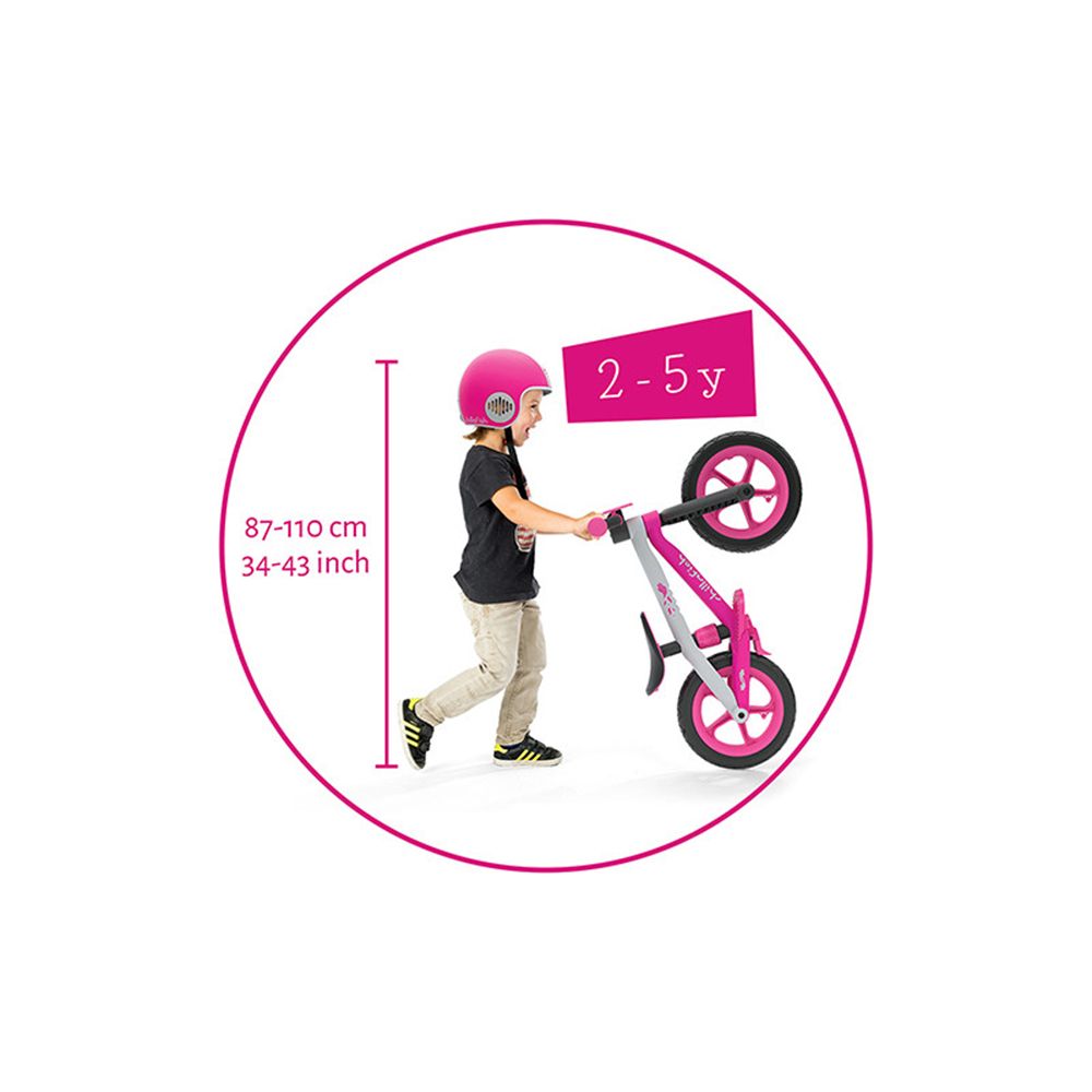BMXie 02, колело за баланс, розово