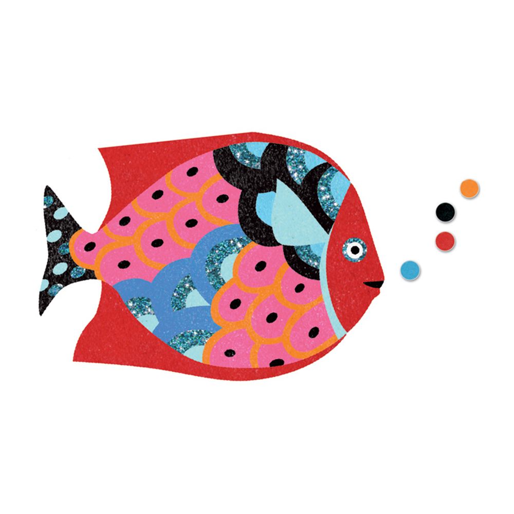 Творчески комплект за рисуване с цветен пясък, Риби