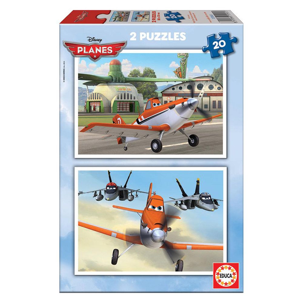 Educa, Самолетите, пъзел 2 x 20 части