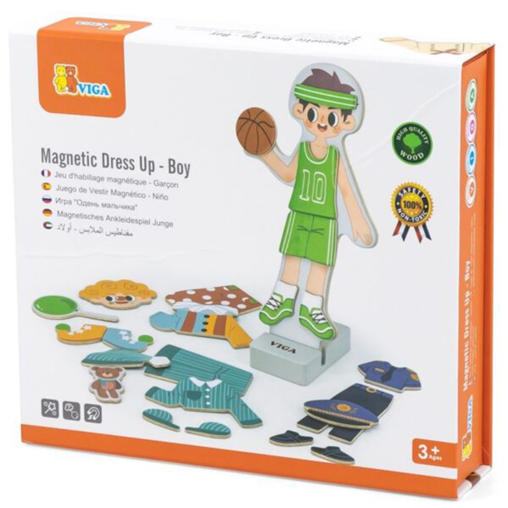 Viga toys, Магнитна игра, Облечи момчето