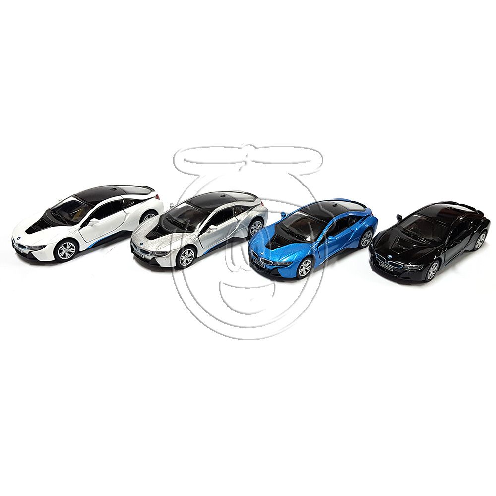 Метална кола BMW 8i, сива