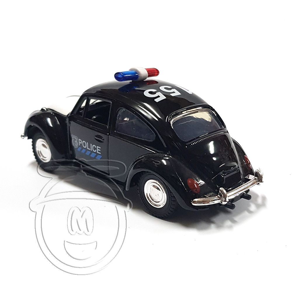 Метална кола Old VW Volkswagen Beetle, police car