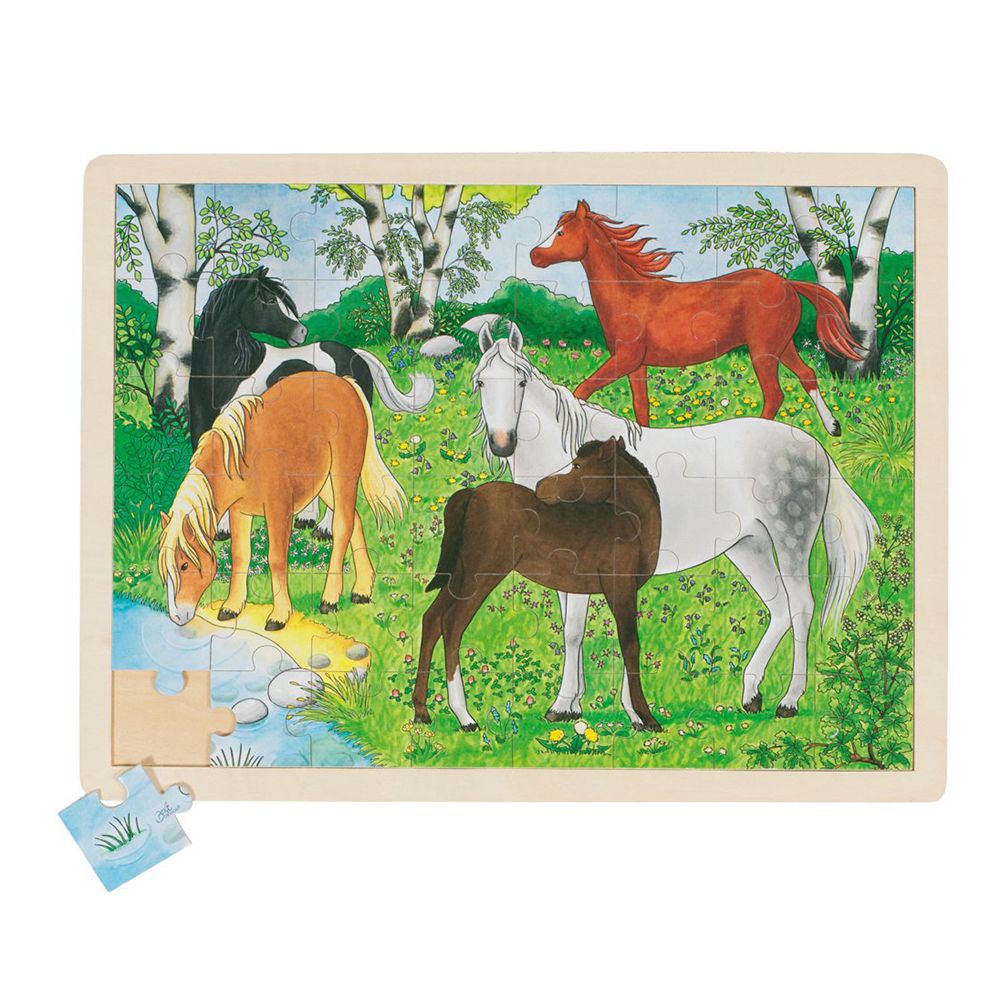 Goki, Дървен пъзел, Кончета, 8 елемента