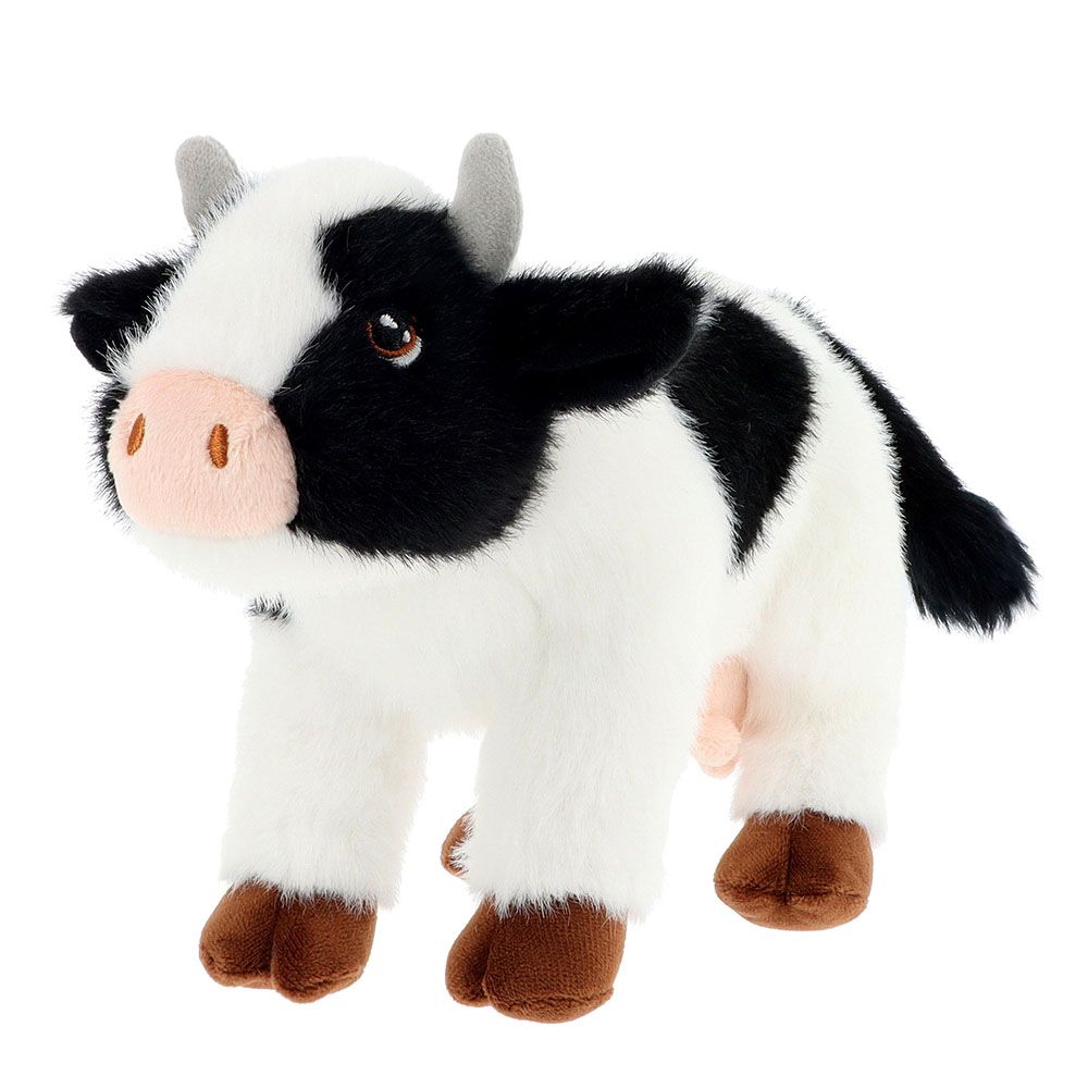 Keeleco, Черно-бяла стояща крава, 20 см, Keel Toys