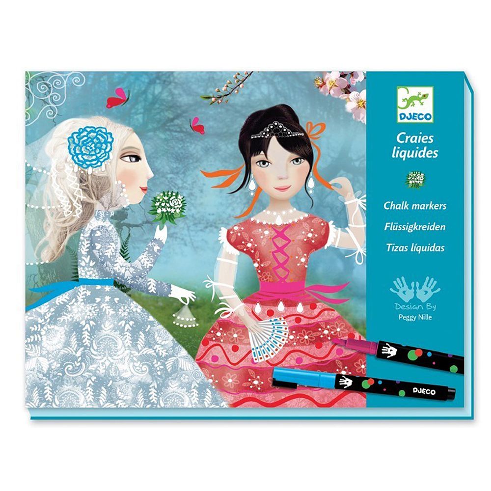 Djeco, Комплект за рисуване, RIBBON AND LACE