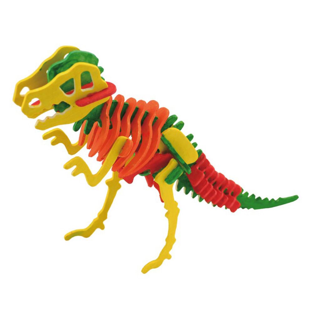 Скелет на динозавър - дървен 3D пъзел