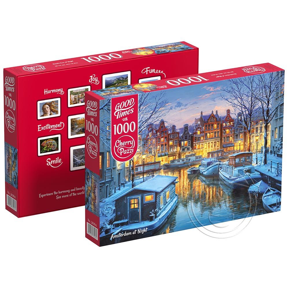 Амстердам през нощта, пъзел 1000 части