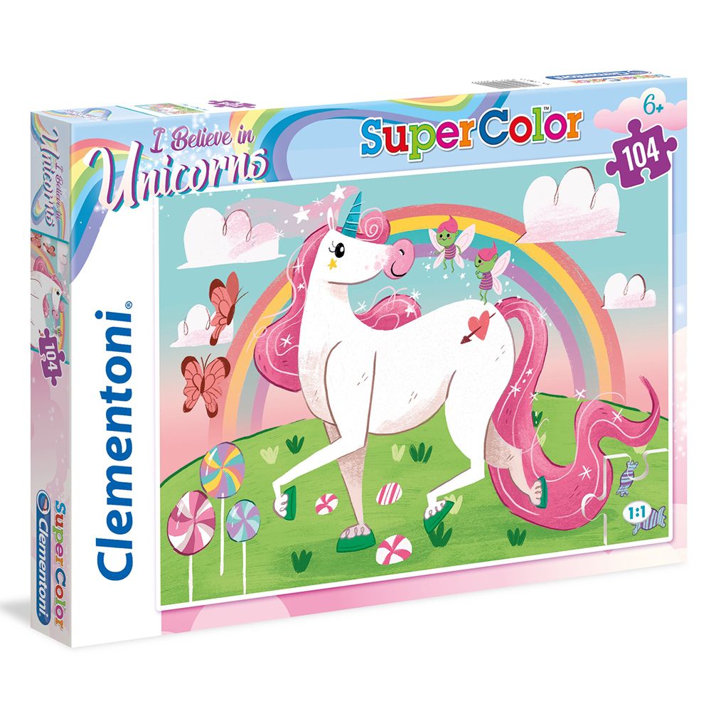 Clementoni, Аз вярвам в еднорози, пъзел 104 части