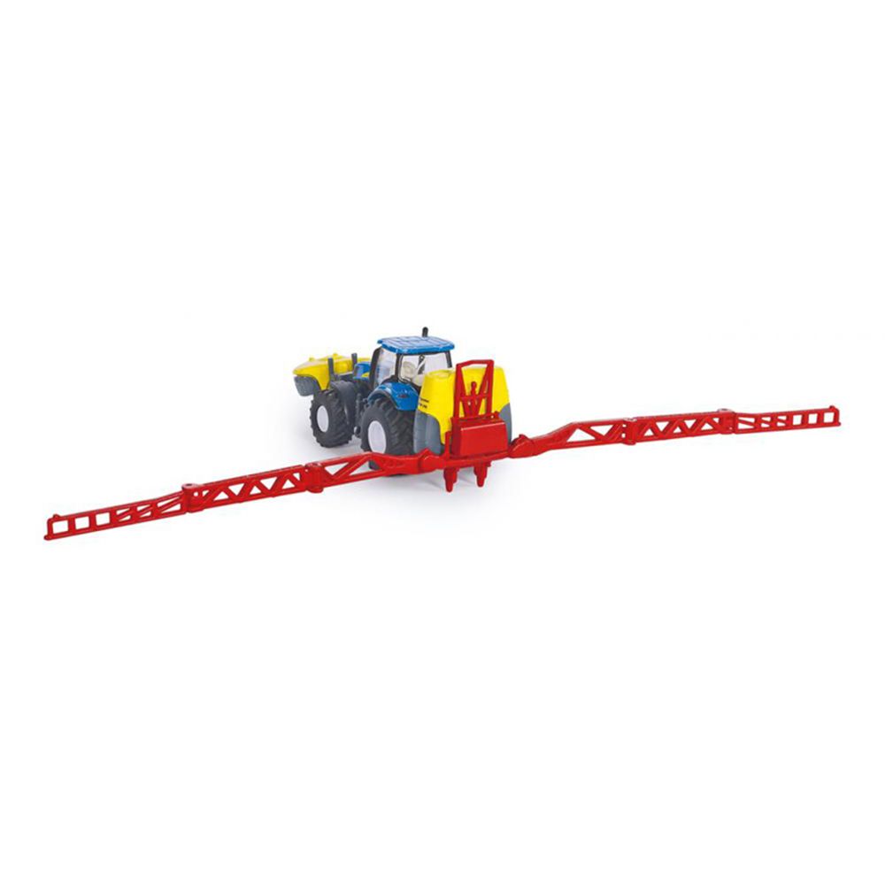 Трактор New Holland с гигантски разпръсквач Kverneland