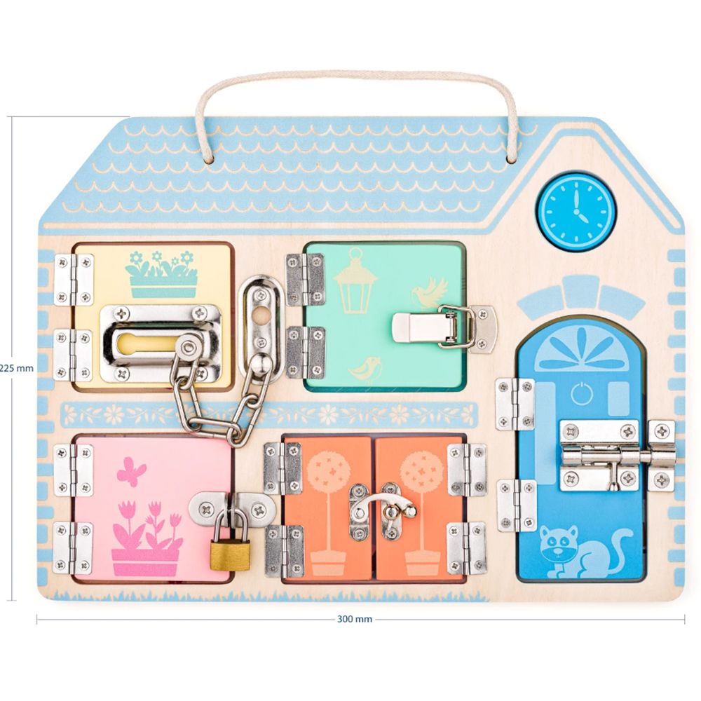 Къща с ключалки, игра Монтесори