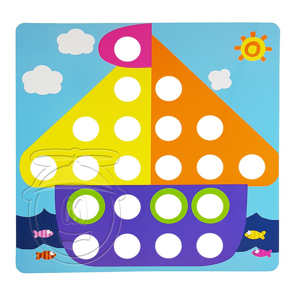 Бебешка мозайка с едри елементи