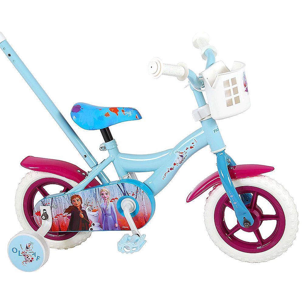 E&L Company, Велосипед с родителски контрол и помощни колела, Disney Frozen 2, 10 инча