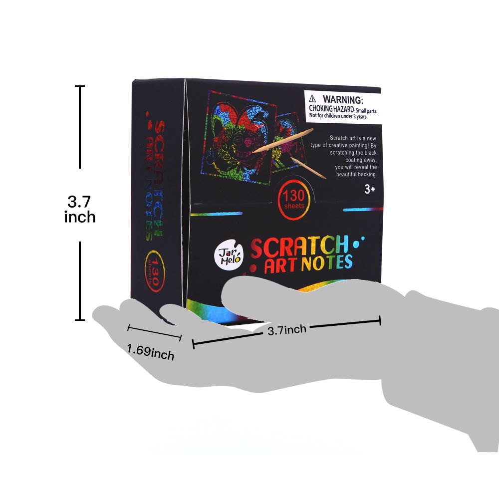 Творчески комплект, Блестящи скреч картинки, 130 бр.