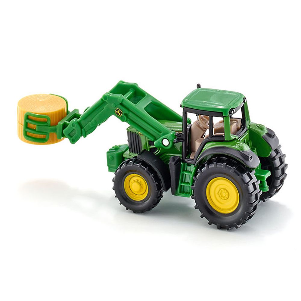 Трактор John Deere, с преден товарач за бали