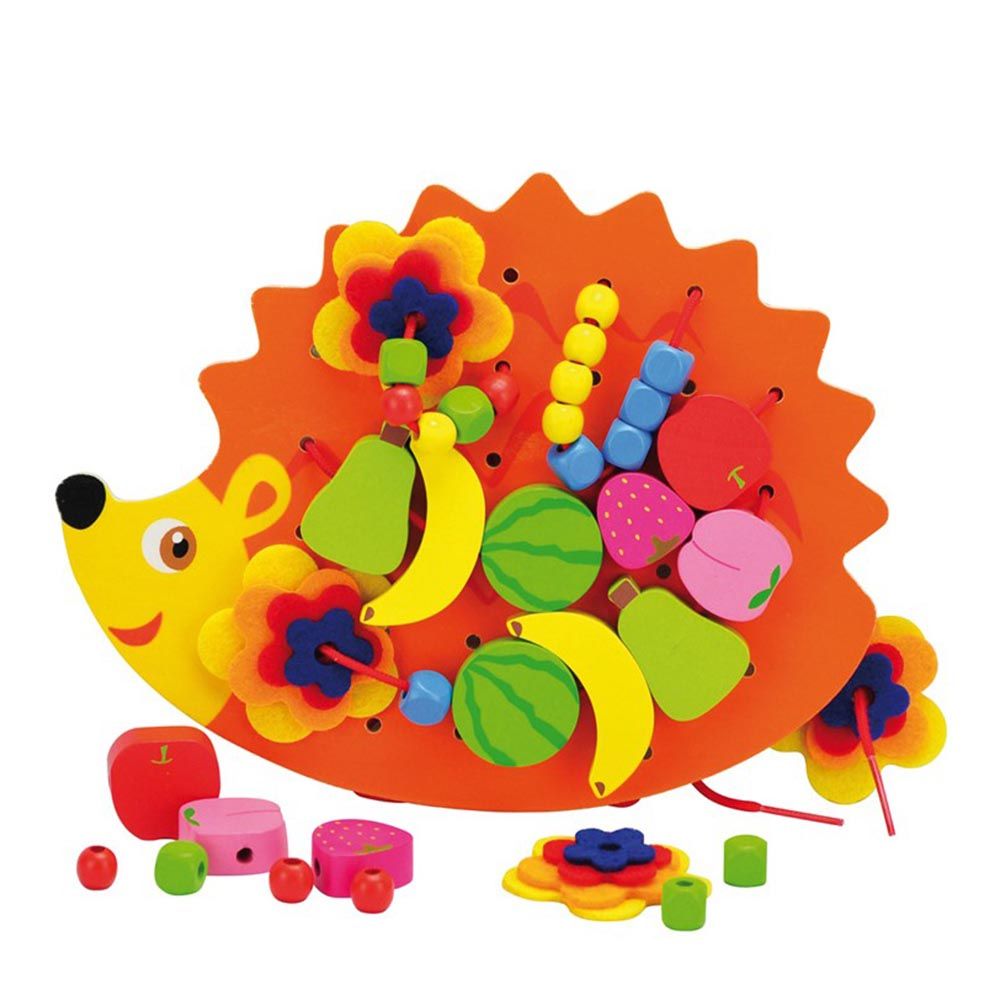 Andreu toys, Дървена играчка за шиене и нанизване, Таралеж