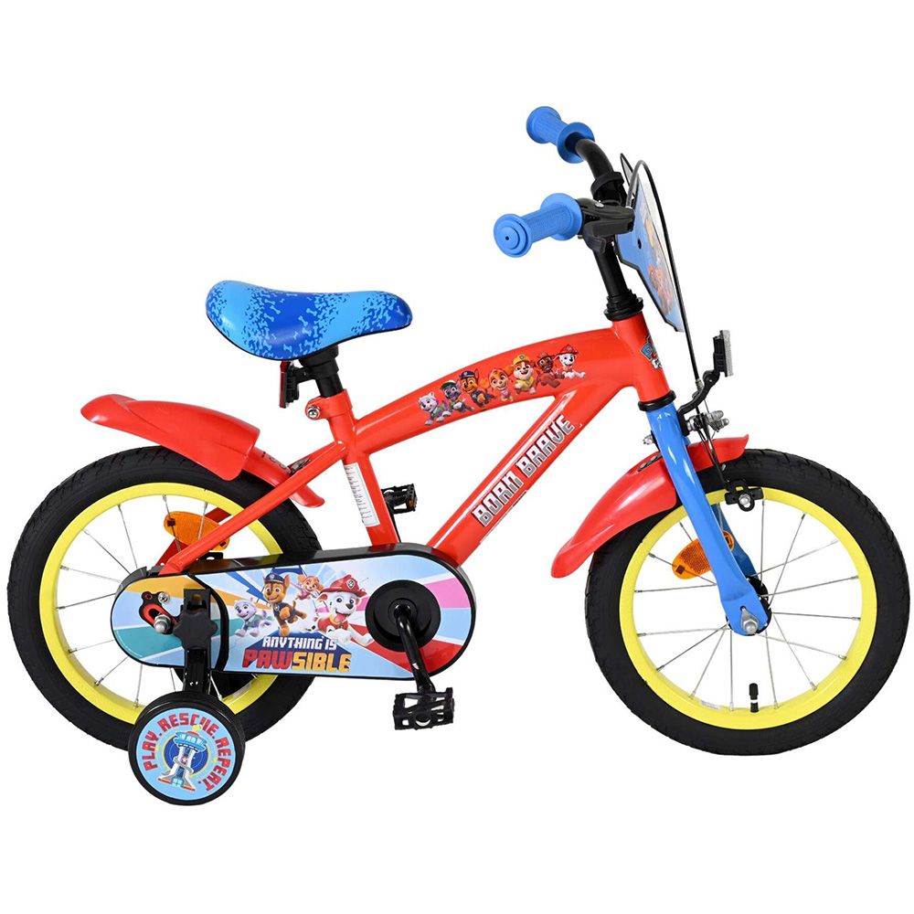 E&L Company, Детски велосипед с помощни колела, Paw Patrol, 14 инча, Момчета