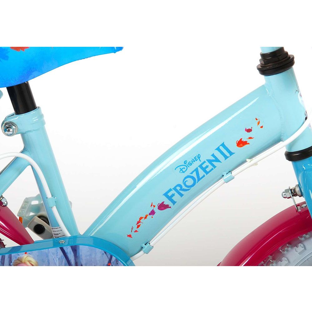 Детски велосипед с помощни колела Disney Frozen 2, 12 инча