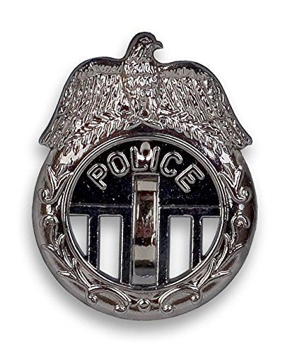 Пистолет с кобур, белезници и полицейска значка