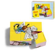 Дървени кубчета, Пипи Дългото чорапче, 6 броя