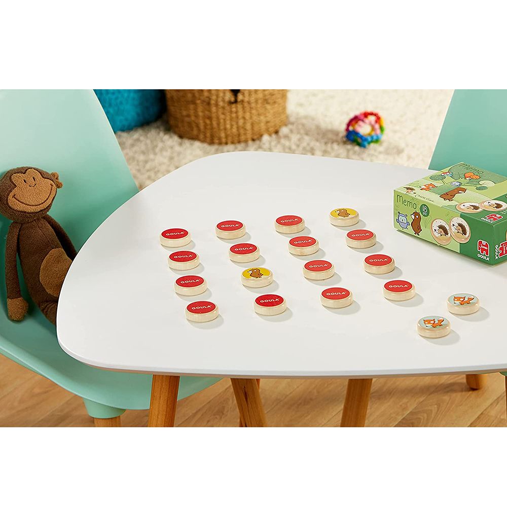 Дървена мемо игра, Животните в гората