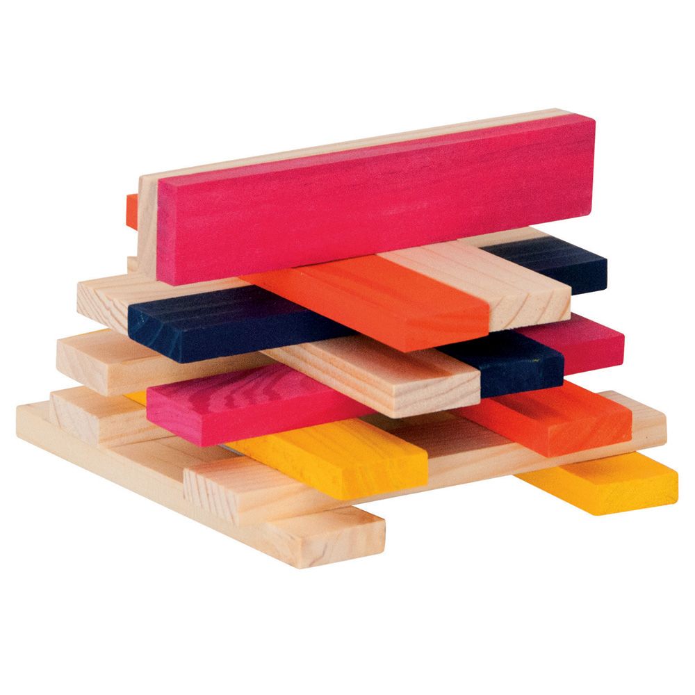 Дървени тухлички Симона, 200 елeмента