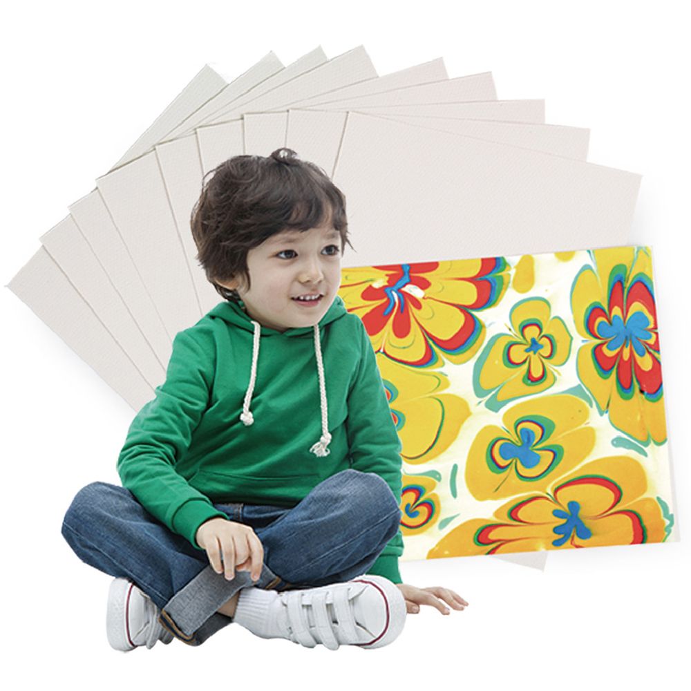 Комплект за рисуване, Мраморни картини, с 12 боички