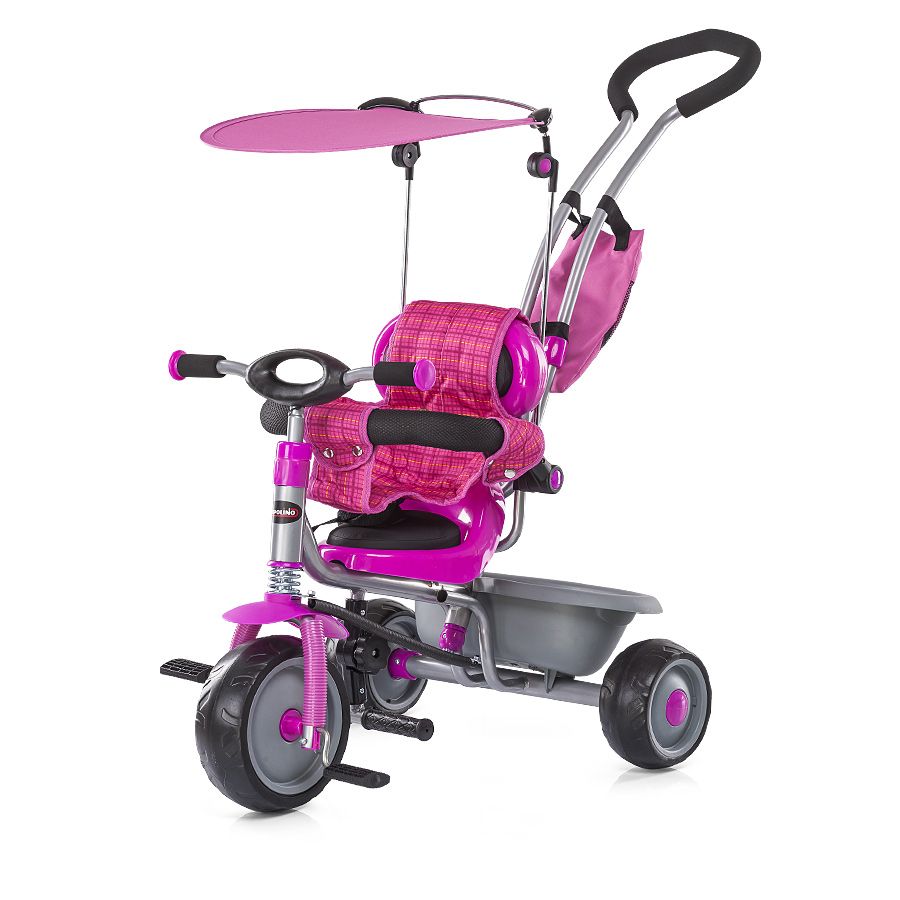 Chipolino, Триколка Крис Крос с дръжка, , розова