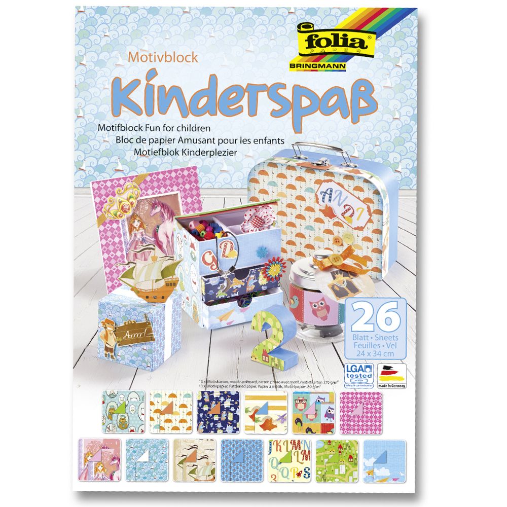 Folia Bringmann, Блокче с дизайнерски хартии и картони, Щастливо детство