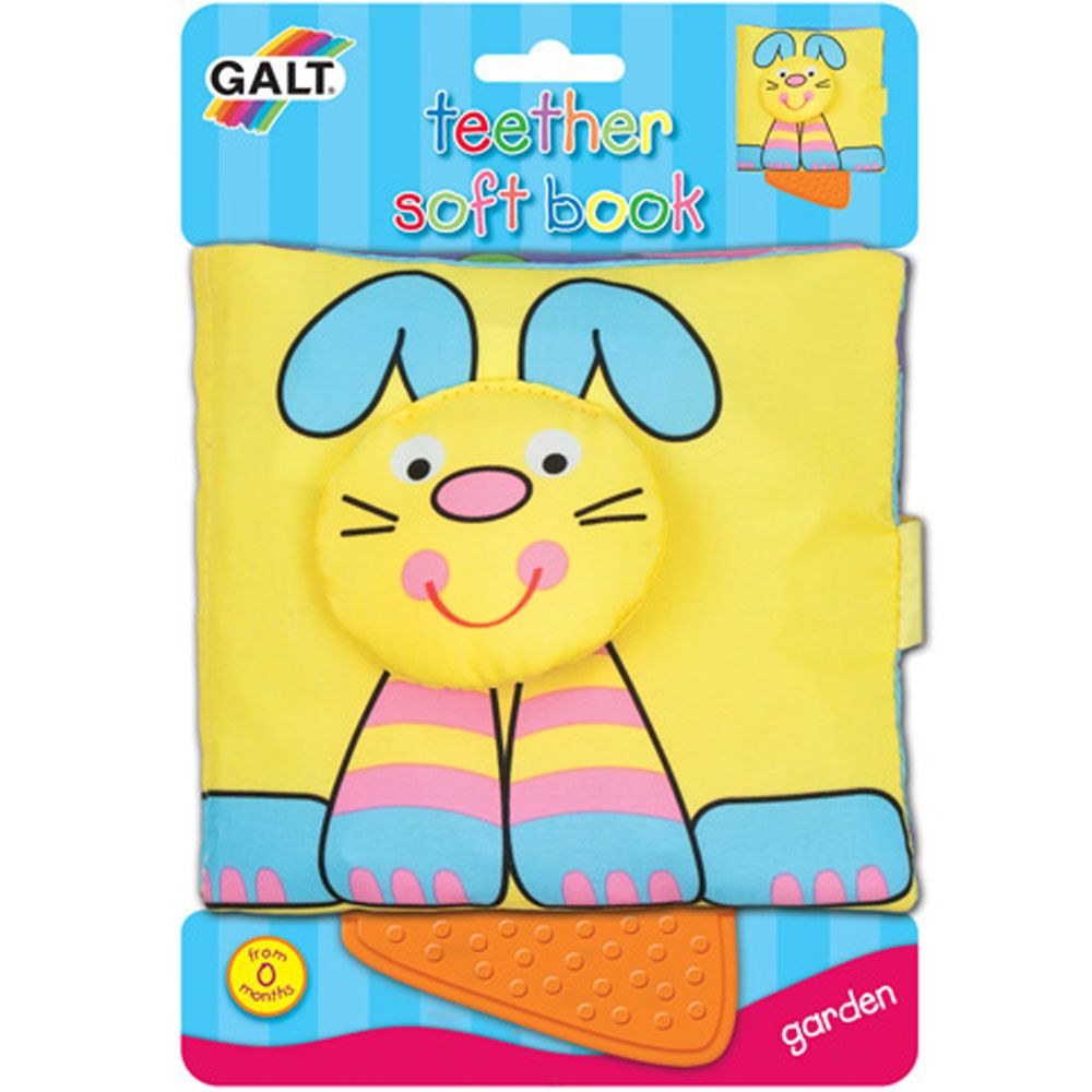 Galt Toys, Мека книжка с гризалка, Градина