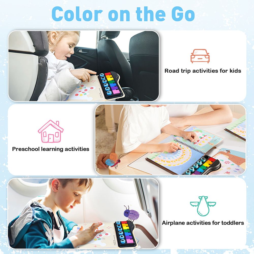 Книжка за рисуване с пръсти и печати