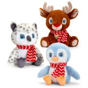 Екологична играчка, Keeleco, Коледни животни със шалче, 25 см