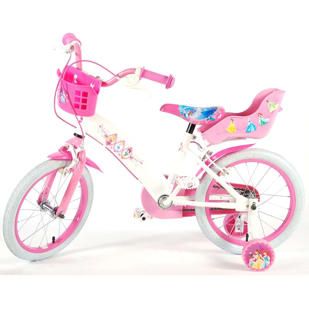 Детски велосипед с помощни колела Disney Princess, 16 инча