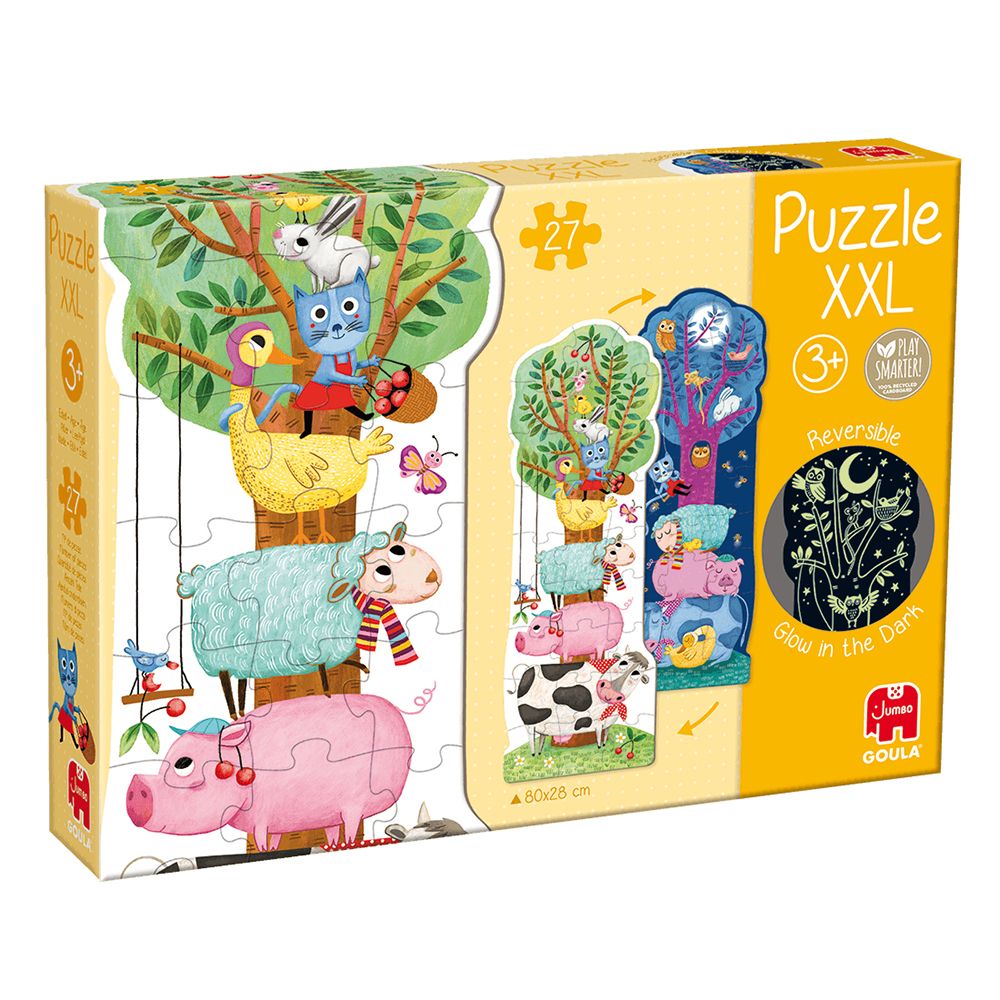 Goula, Прогресивен пъзел животни, Ден и нощ, 27 XXL части