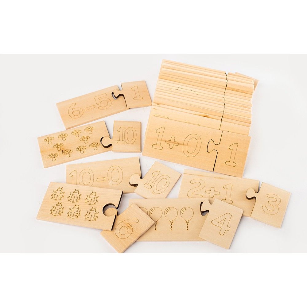 Дървена образователна игра, Уча цифрите