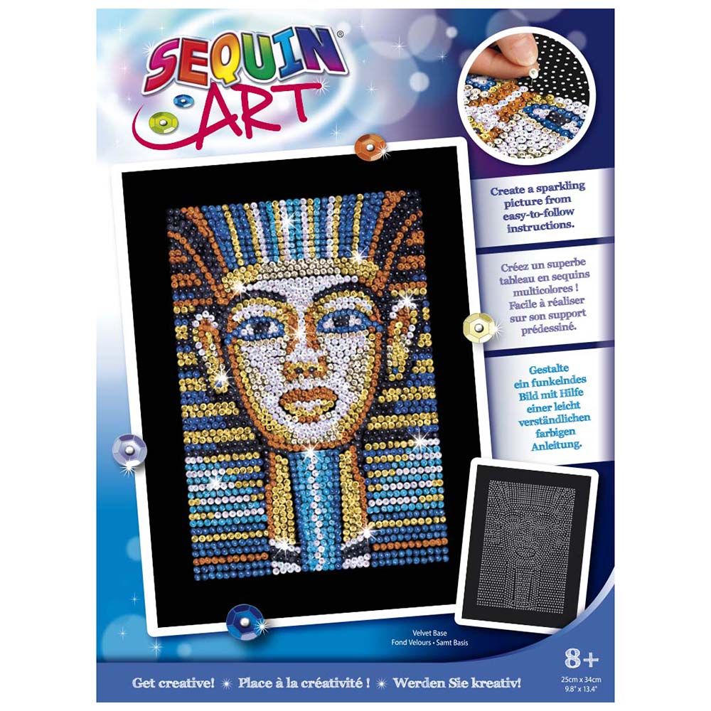 ART BLUE, Изкуство с пайети, Тутанкамон, Sequin art