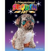 3D фигурка от пайети, Мопс