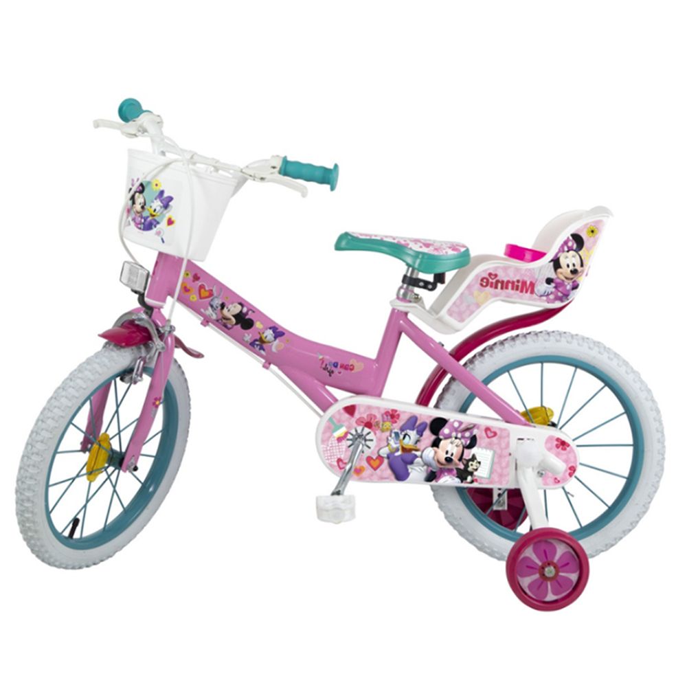 Toimsa, Детски велосипед, Мини Маус, с помощни колела, 14 инча
