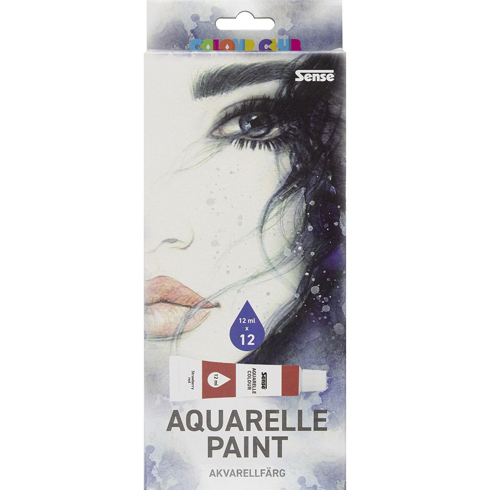 Sense, Акварелни бои, 12x12 ml