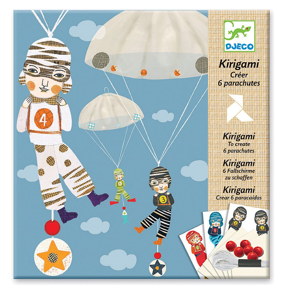 Djeco, Комплект за киригами, Парашутисти