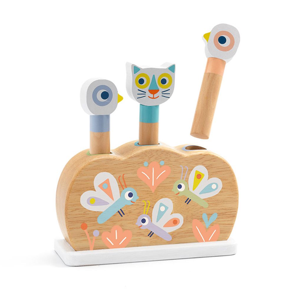 Djeco, Дървена занимателна играчка, Подскачащи животни