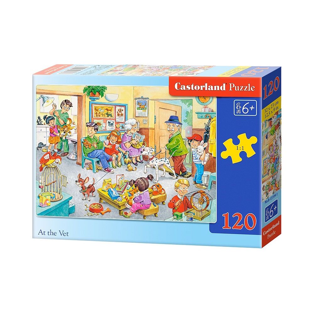 Castorland, При ветеринаря, пъзел 120 части