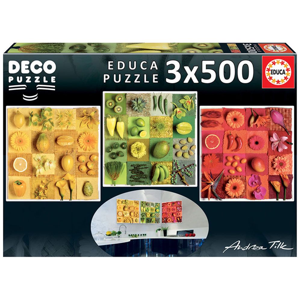 Educa, Екзотично настроение, 3 пъзела по 500 части